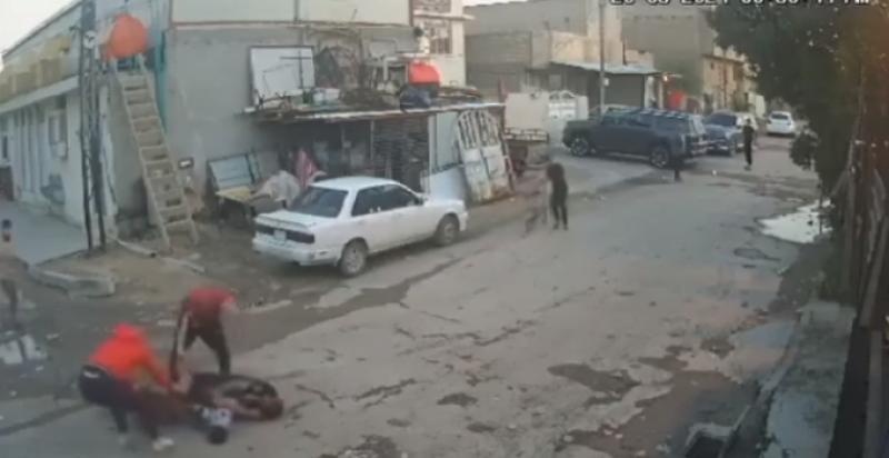 فيديو صادم يظهر كلبا ضالا ينهش طفلاً في العراق