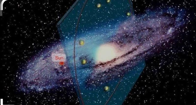 ناسا تنشر صورا توضح خروج مجرة درب التبانة عن مسارها الطبيعي