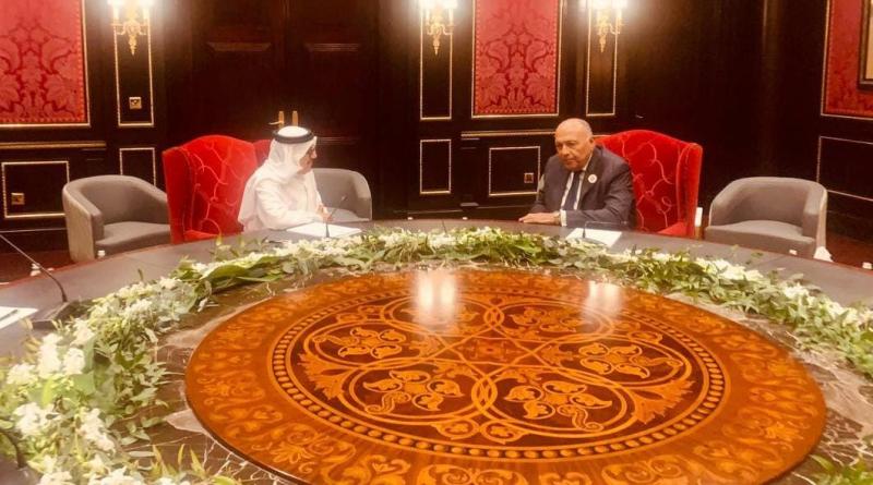 وزير الخارجية يلتقي نظيره البحريني لمناقشة مستجدات الحرب الإسرائيلية ضد قطاع غزة